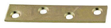 Mending Plate-Satin Brass Tone